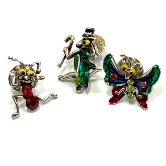 Jewelry - Set of 3 Small Insect Lapel/Tack pins